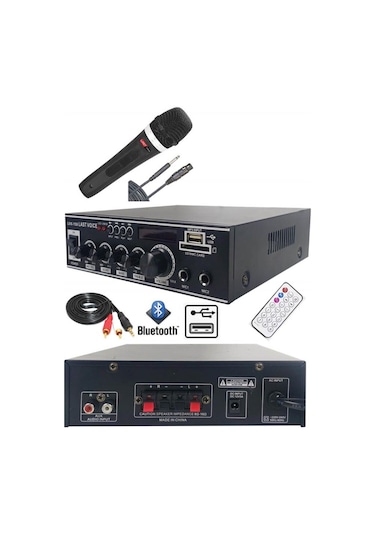 Lastvoice Lvx-150Mic Mikrofonlu Stereo Anfi Amfi 2X75 Watt Blueto