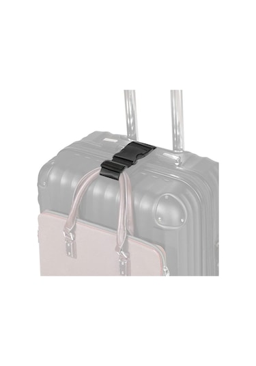 Siyah Ayarlanabilir Seyahat Valiz Kemer Çok Renkli