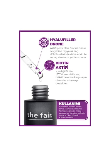 the fair. Drone-Targeted Biotin Dökülme Önleyici Vegan Saç Serumu %1 Hyalufiller Drone + Biotin 50 ML