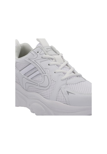 Slazenger INMORTAL I Kadın  Beyaz / Gri Koşu & Yürüyüş Spor Ayakkabısı