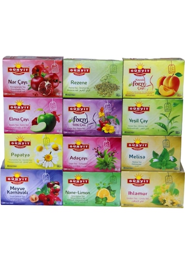 Günvit Süzen Poşet Karma Seri 12 x 20'li