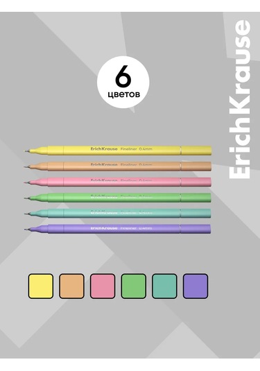 Erichkrause Art Spirit Pastel 6 Renkli Linerlar 271273458