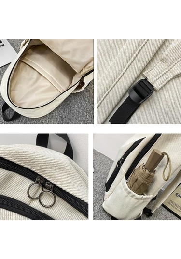 Günlük Sırt Çantası Spor Ve Outdoor Sırt Çantası Sırt Çantaları Beyaz