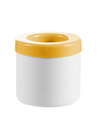 Silindirik Silikon Buz Küpü Fincan Buz Yapımı Kalıp Yellow Diğer