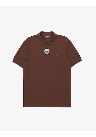 Pierre Cardin Erkek Koyu Kahverengi Tişört Basic 50325312-vr084