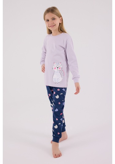 Rolypoly Kız Çocuk Mor Pijama Takımı Rp3697-c-v1 Mor