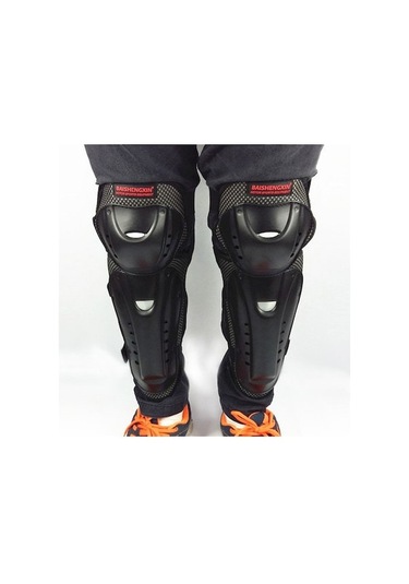 Padalink Motosiklet Diz Ve Dirsek Koruyucu Pad Seti - 4 Parça Sürüş Güvenliği Koruyucu Takım Siyah