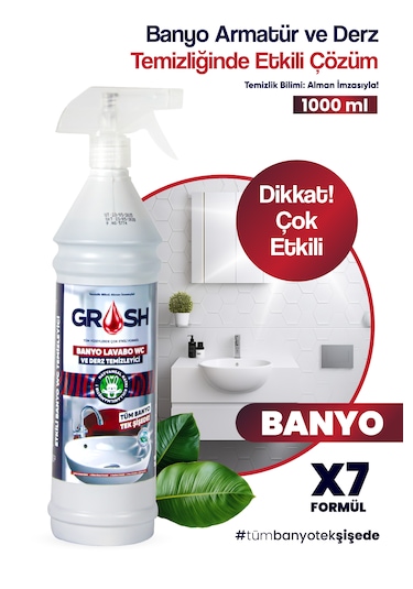 Ultra Güçlü Banyo Temizleyici Ve Kireç Çözücü Sprey Büyük Boy