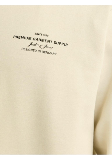 Jack Jones Blachad Brandıng Bisiklet Yaka Erkek Sweat 12261386 001