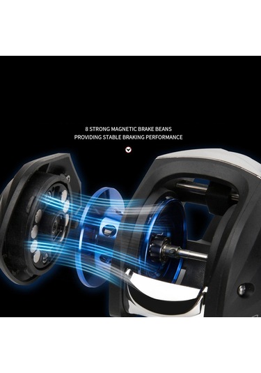 Homyl Baitcasting Reel Süper Kompakt 8kg Max Sol-el Sol El Çok Renkli