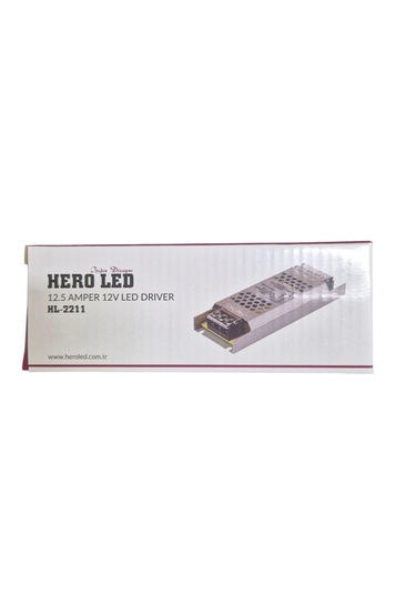 Hero Led 12.5 Amper Ultra Slim Kasa 12 Volt Şerit Led Trafosu -