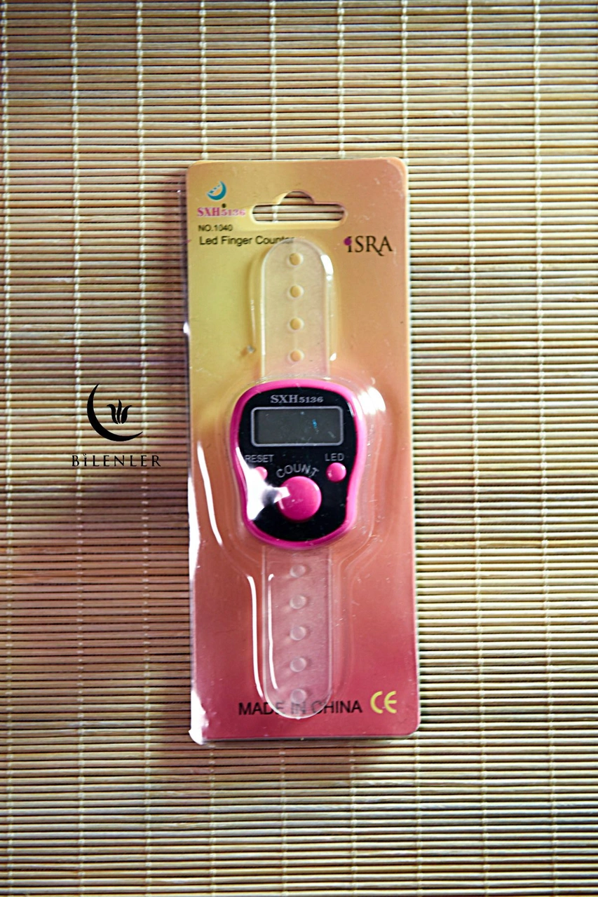 Led Işıklı Zikirmatik 1 Adet Pembe