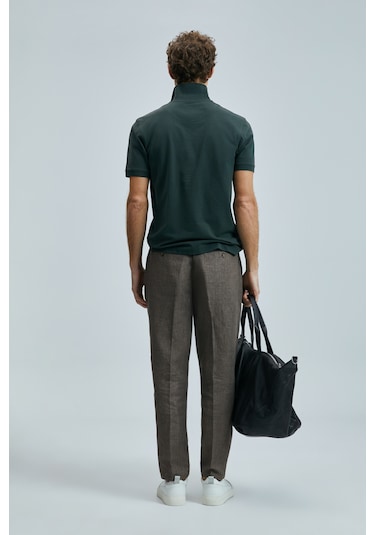 Lufian Erkek T Shirt 111040206s2 Haki-saks Orta Haki