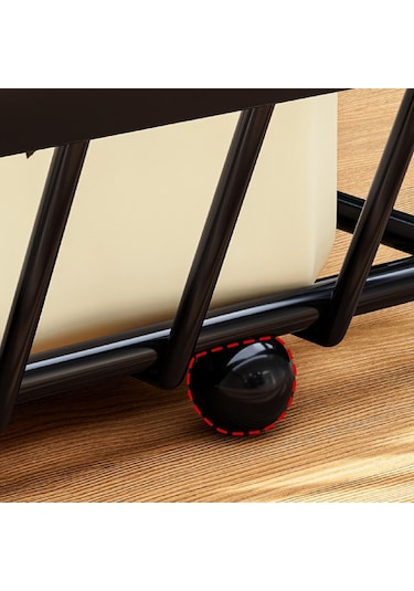 Suntek Otel Tezgah Üstü Mutfak Için 2 Katlı Meyve Sepeti Siyah