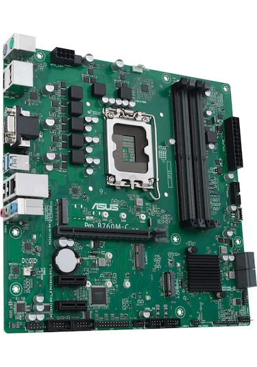 Asus Pro B760M-C-CSM Intel B760 6200 MHz (OC) DDR5 Soket 1700 mATX Anakart