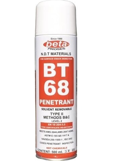 BETA BT68 Çatlak Muayene Penetrant Sprey 500 ML