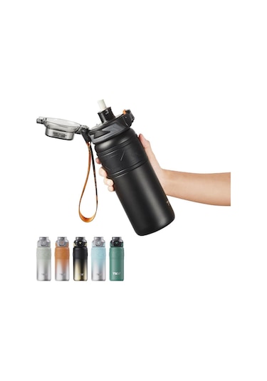 Tkk Çelik Termos Matara 500 Ml Siyah