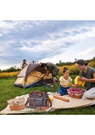 Symbee Outdoor Isı Saklama Çantası, 15l Büyük Kapasite, Su Geçirmez 600d Oxford Kumaş, Güneş/soğuk Koruma, Günlük Yemek Çantası Çok Renkli