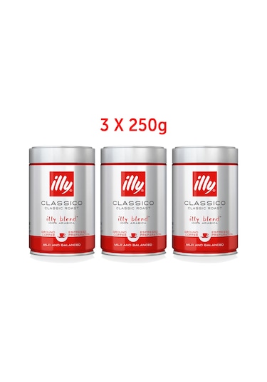 illy Toz Kahve (3x250gr) - Orta Kavrulmuş