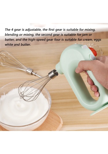 Hangfox Ev Fırıncılığı İçin Kablosuz Elektrikli Şeker Krema Çırpıcı - 4 Vites Ayarlı, Geri Çekilebilir Çırpma Çubukları, Li-poly Pil, Pembe Pembe