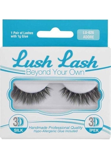 Lush Lash 3D İpek Kirpikler LU-626 Adore