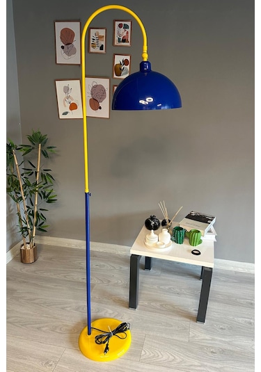 Legend Lambader Hareketli Başlık Modern Dekoratif Metal Oturma Odası Çalışma Odası Lambası Lacivert