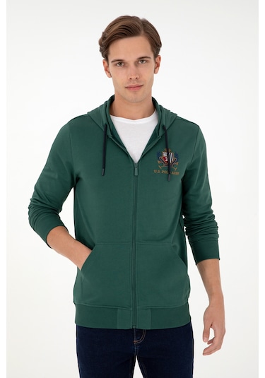 U.s. Polo Assn. Erkek Koyu Yeşil Sweatshirt 50293649-vr079 Koyu Yeşil