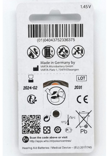 Remcell 13 Numara 1.45V İşitme Cihazı Pili Blister 6 x 5'li