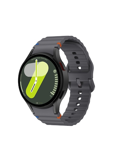 Novstrap Samsung Galaxy Watch 7 Fe 6 5 4 40 44 Classic 42 43 45 46 Mm İle Uyumlu Kordon Wavy Silikon