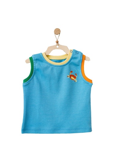 Andywawa Erkek Bebek Deniz Temalı Mavi Tişört Ac21872r 001