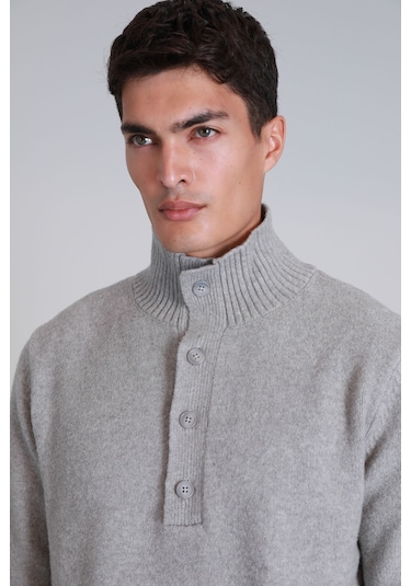 Lufian Erkek Bert Kazak 112090147 Açık Gri Açık Gri