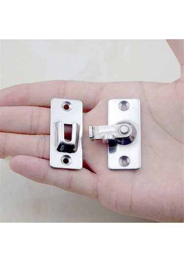 Paslanmaz Çelik 90 Derece Dik Açılı Kapı Kilidi Mandalı