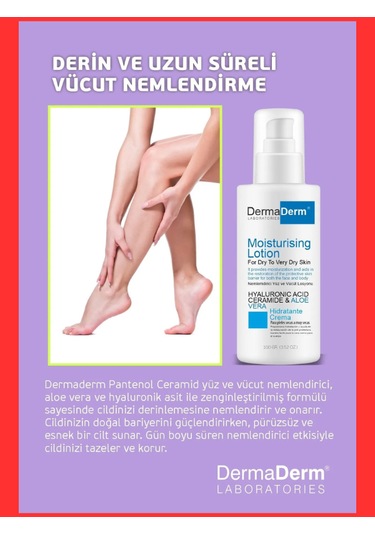 Dermaderm Nemlendirici Yüz ve Vücut Kremi 100 ML