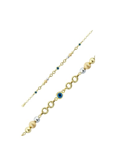 Altın Taşsız Bileklik 14 Ayar Sarı Altın