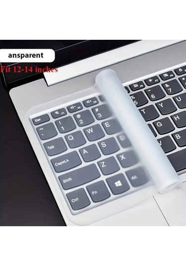 Chuangyinshop 12-14 Inç Macbook Uyumlu Air/pro İçin Şeffaf Ultra İnce Su Geçirmez Klavye Koruyucu