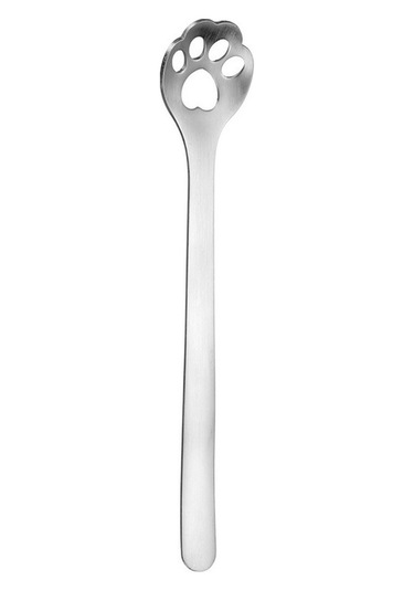 Dancemonkey 10 Adet 304 Çelik Kedi Pençesi Kaşık Kahve Karıştırma Kaşığı Çok Renkli