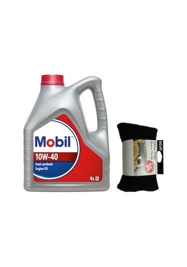 Mobil 10W-40 Motor Yağı 4 L + Seyahat Boyun Yastığı