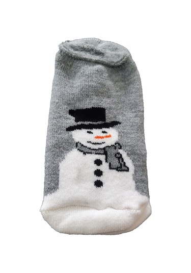 Kadın Erkek Termal Yılbaşı Çorabı Görünmez Kalın Sıcak Hediyelik 001