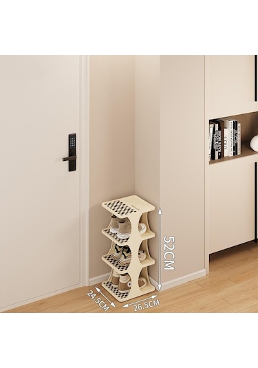 Ayakkabı Rafları Organizatör Dıy Yurdu Ayakkabı Dolapları OrganizatörRafları Köşe İçin Raf 4 Layers Beyaz