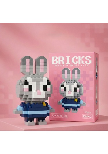 Bricks 3d Puzzle Yapı Blokları Seti -zootropolis Judy Hopps Mini Tavşan