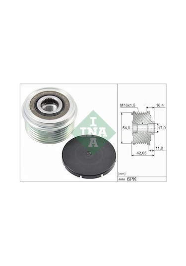 INA 535028510 Alternatör Gergi Rulmanı Land Rover Discovery Sport