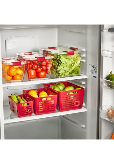 Selka Home Lavin Saklama Kabı 2-4-7 L Bordo