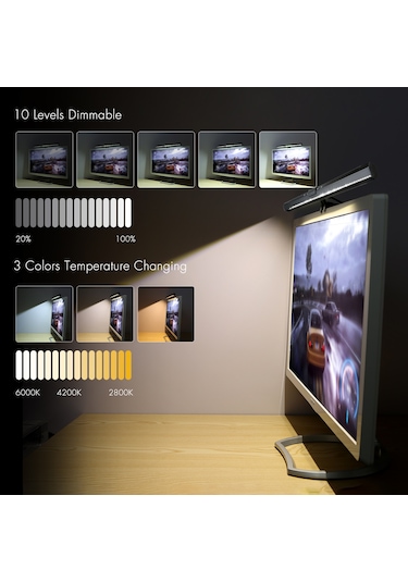 Neoglint D C5v 84led Monitör Ekran Işığına Duyarlı Siyah