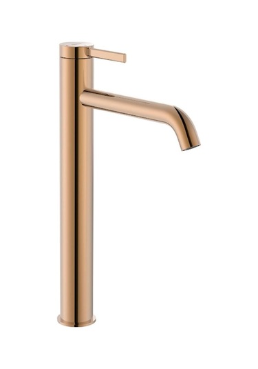 Roca Ona Yüksek Lavabo Bataryası, Click Clack Sifonlu, Cold Start Rose Gold Rose Gold