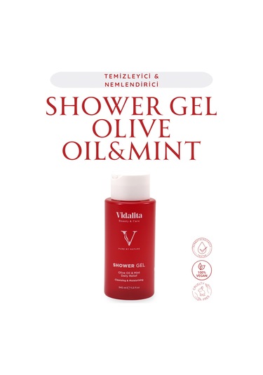 Vidalita Beauty & Care Olive Oil Zeytinyağlı Nemlendirici Ve Besleyici Duş Jeli 340 ML
