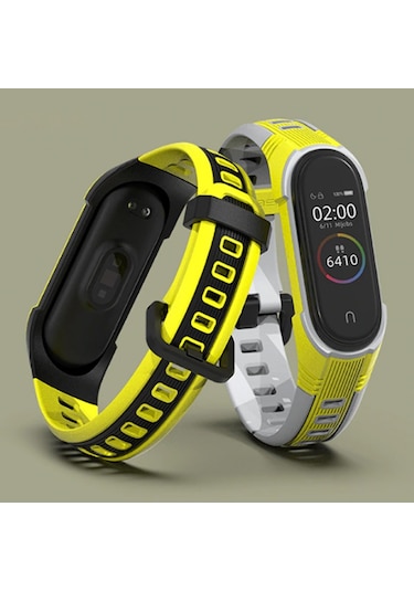 Mijobs Xiaomi Mi Band 5-4 Çift Renk Kayış Kordon (258825908)