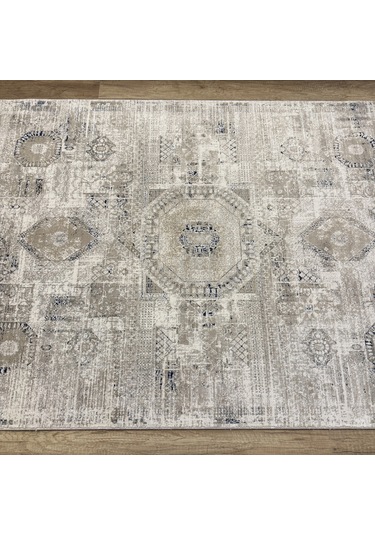 Luxess Halı Roma 1129 Gri Krem Modern Salon Halısı Gri Krem
