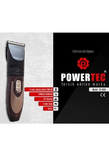 Powertec TR6500 Sarjlı Saç Sakal Tıraş Makinesi