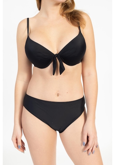 Pemilo Kadın 717 Kaplı Bikini Takımı Siyah-siyah 37158 - 1 Siyah