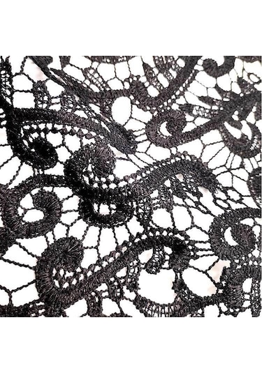 Açık Kahverengi İşlemeli Dantel Yaka Çiçek Üç Boyutlu İçi Boş Sahte Yaka Dıy Giyim Aksesuarları